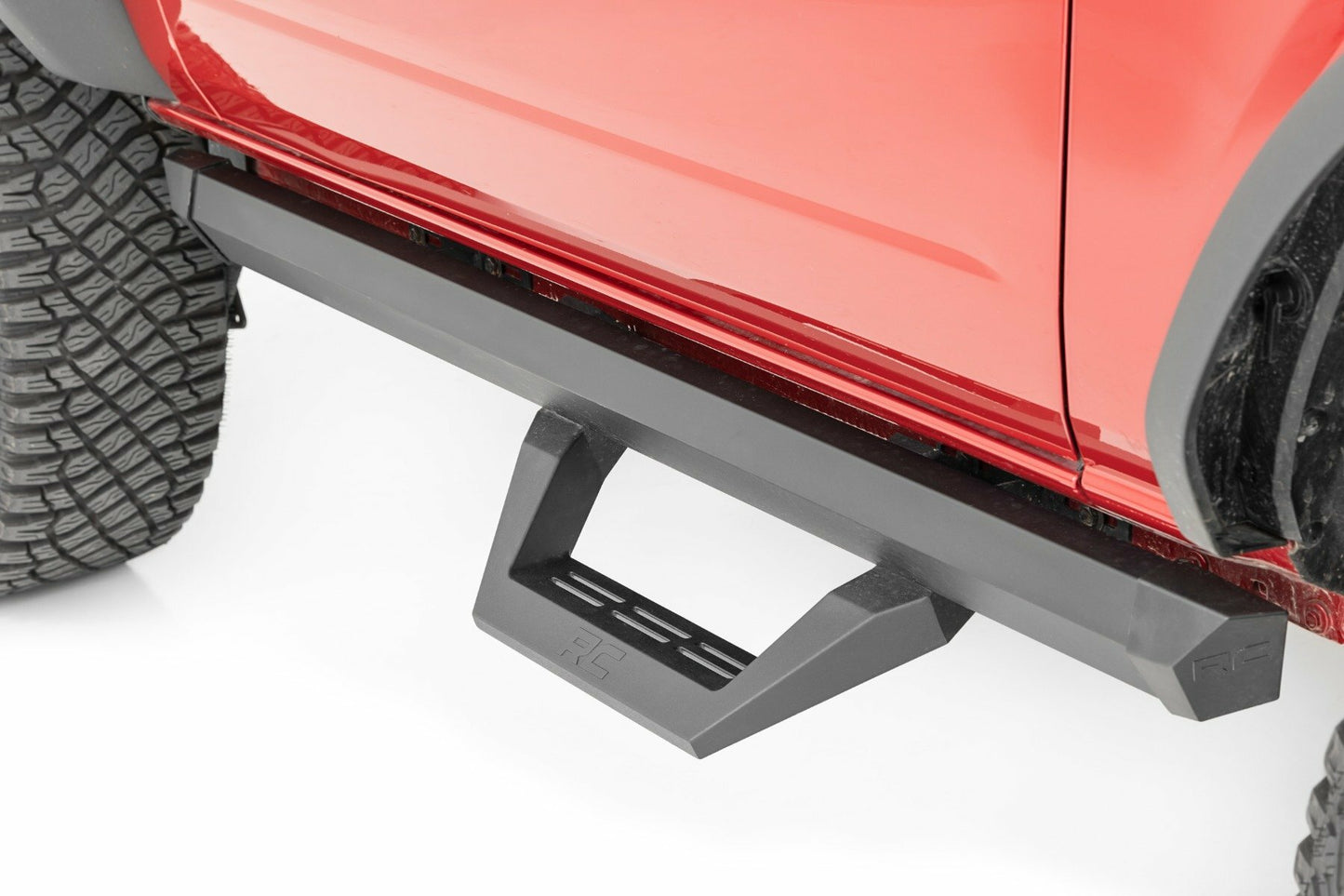 Fits Ford Bronco (2 Door) 4WD (2021-2024) SRX2 Adjustable Aluminum Step; 51081