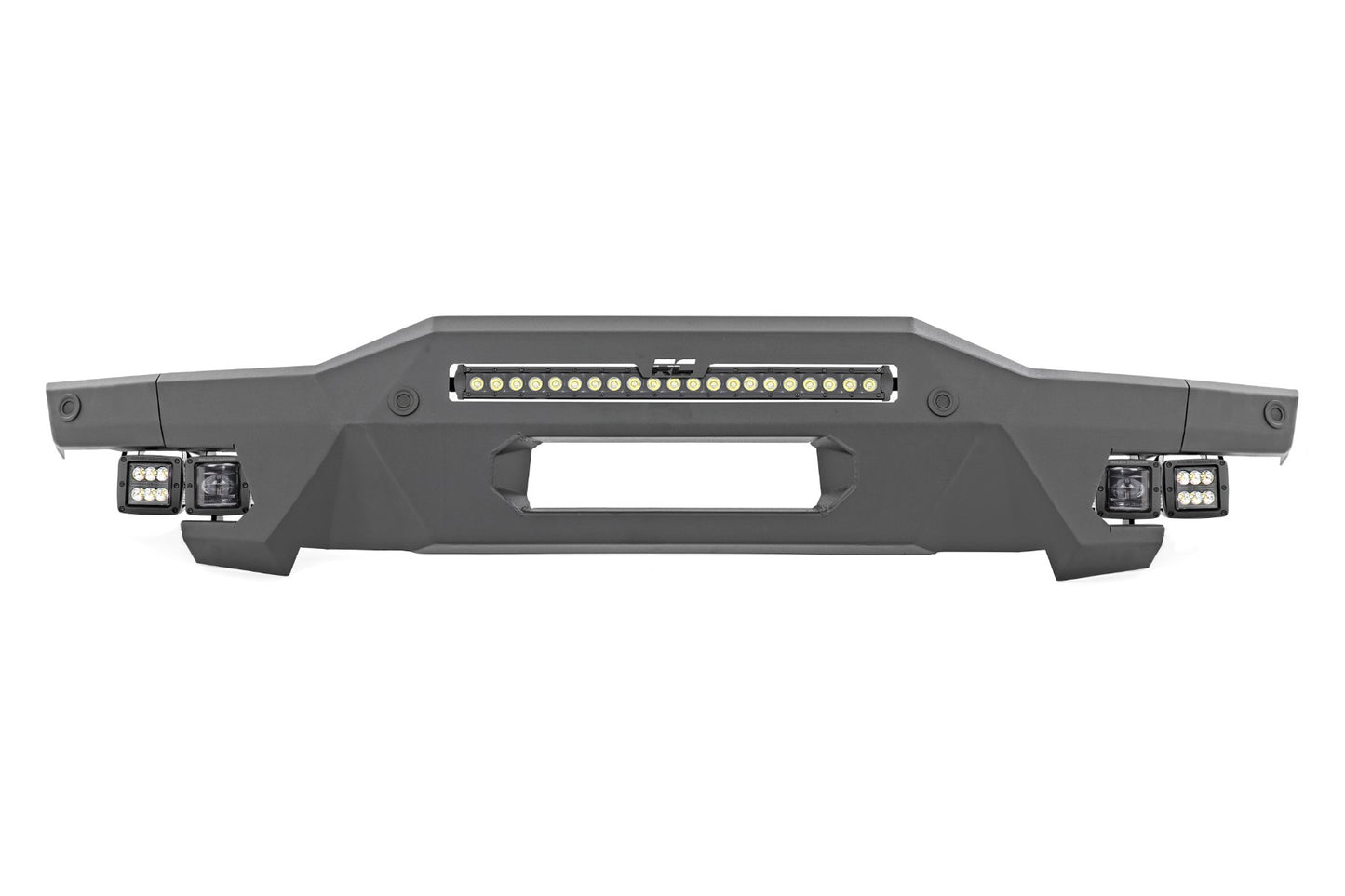 Fits Ford Bronco 4WD (21-24) Front Bumper; Modular; Stubby Wings;  Fog; 51084