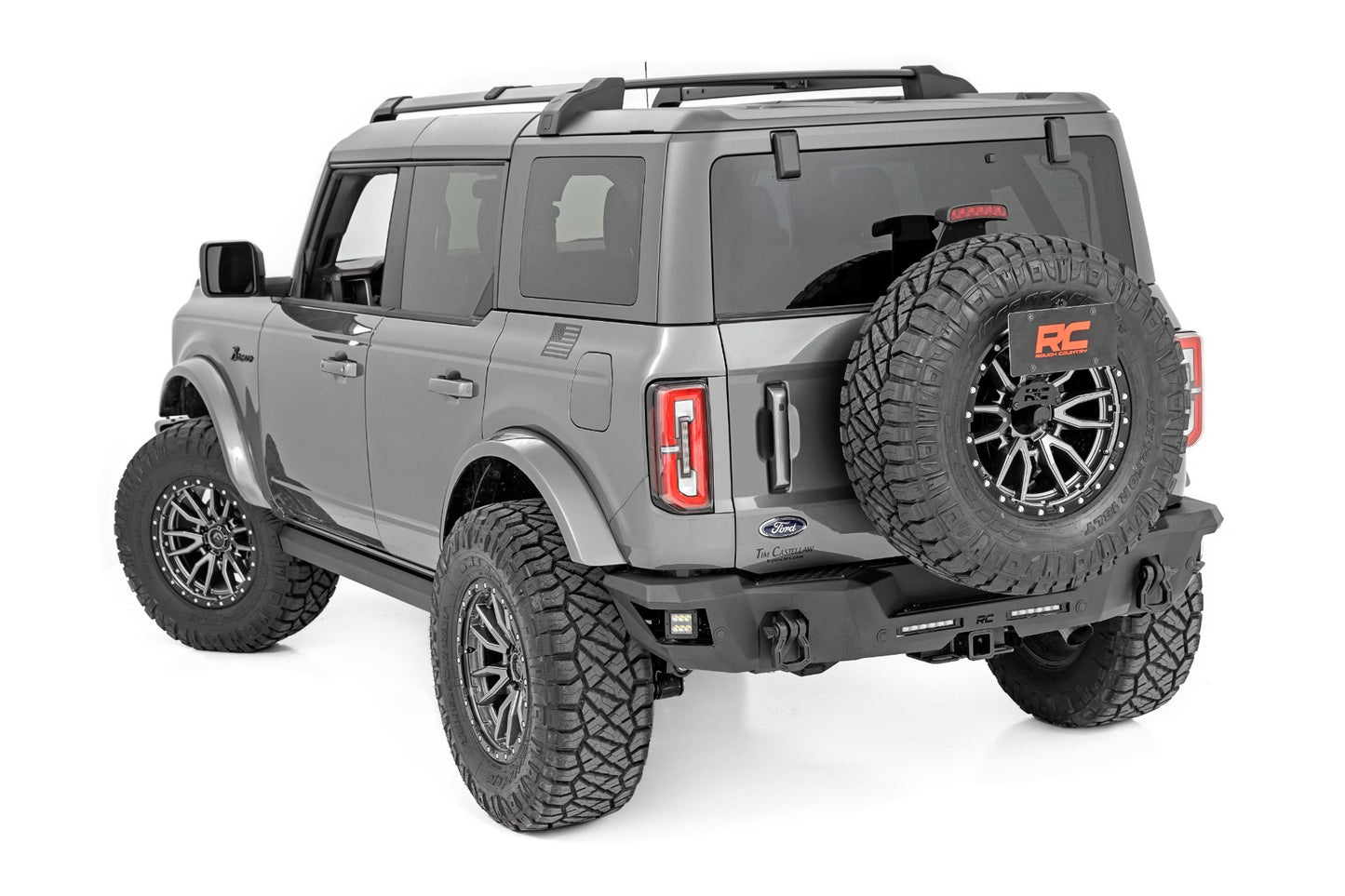 Fits Ford Bronco (21-24) Rear Bumper; Black Series LED; 6" Pair; Slim Line 51091