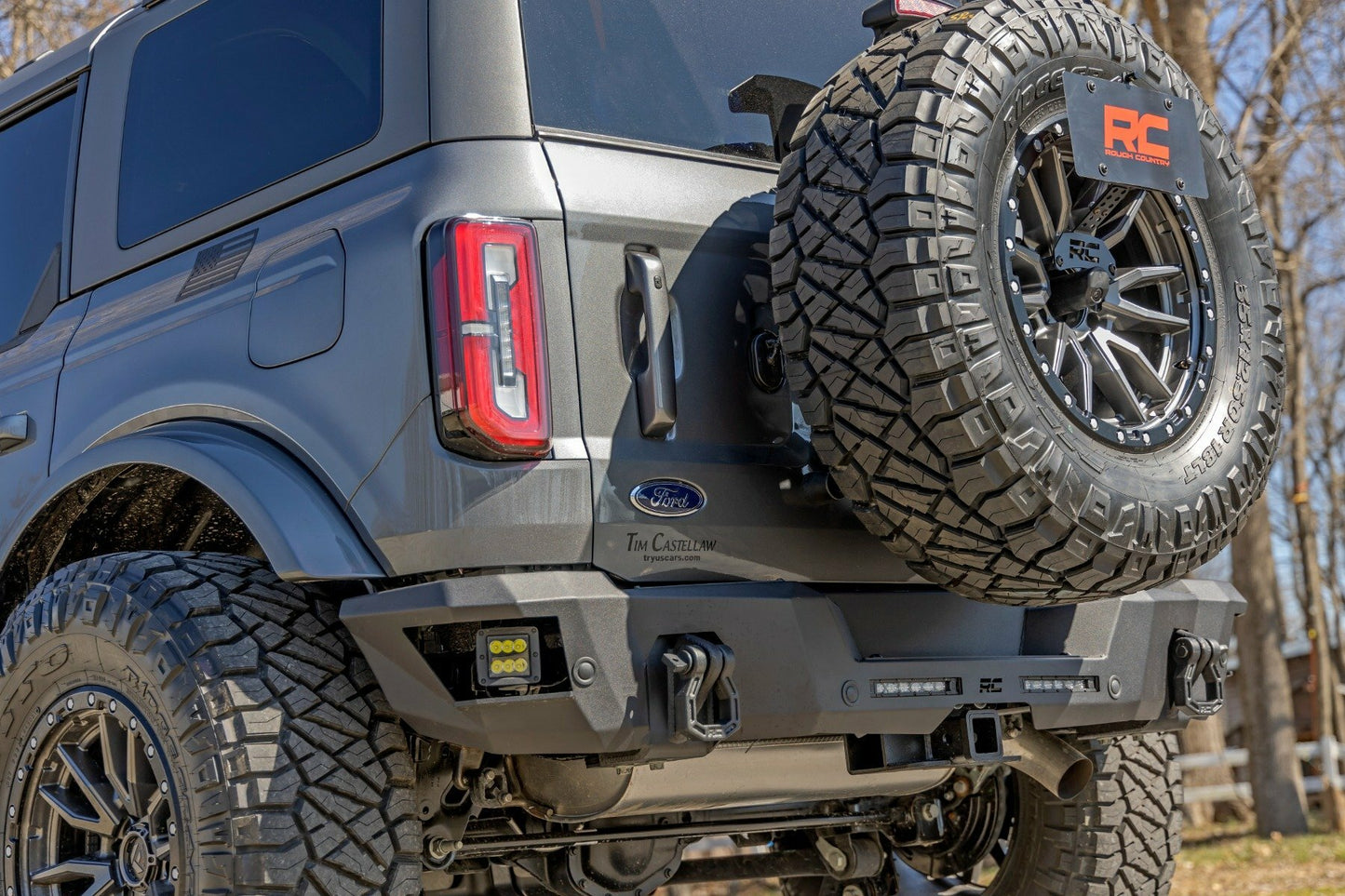 Fits Ford Bronco (21-24) Rear Bumper; Black Series LED; 6" Pair; Slim Line 51091