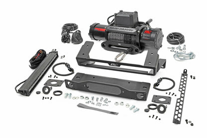 Fits Ford Bronco(21-24) High Winch Mount All Models 12000S 20" Black LED 51098