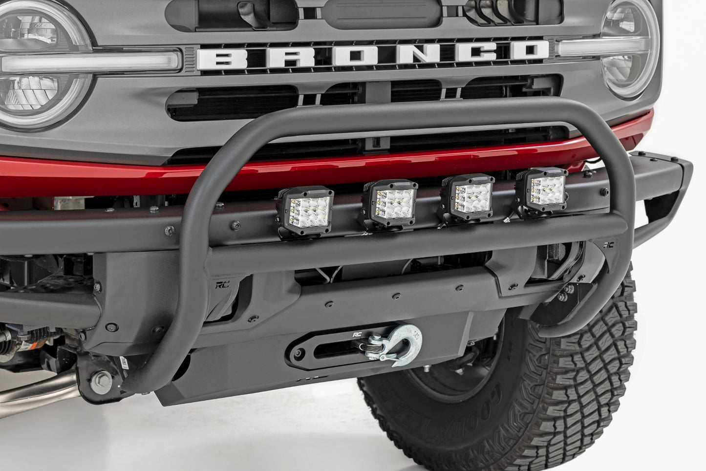 Fits Ford Bronco(21-24) Nudge Bar 20" BLK DRL Single Row LED Steel 51102