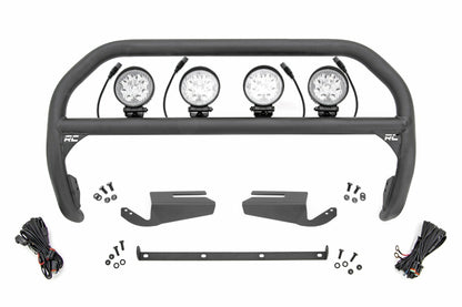 Fits Ford Bronco 4WD (21-24) Nudge Bar 4" Round Led (x4) OE Modular Steel 51104