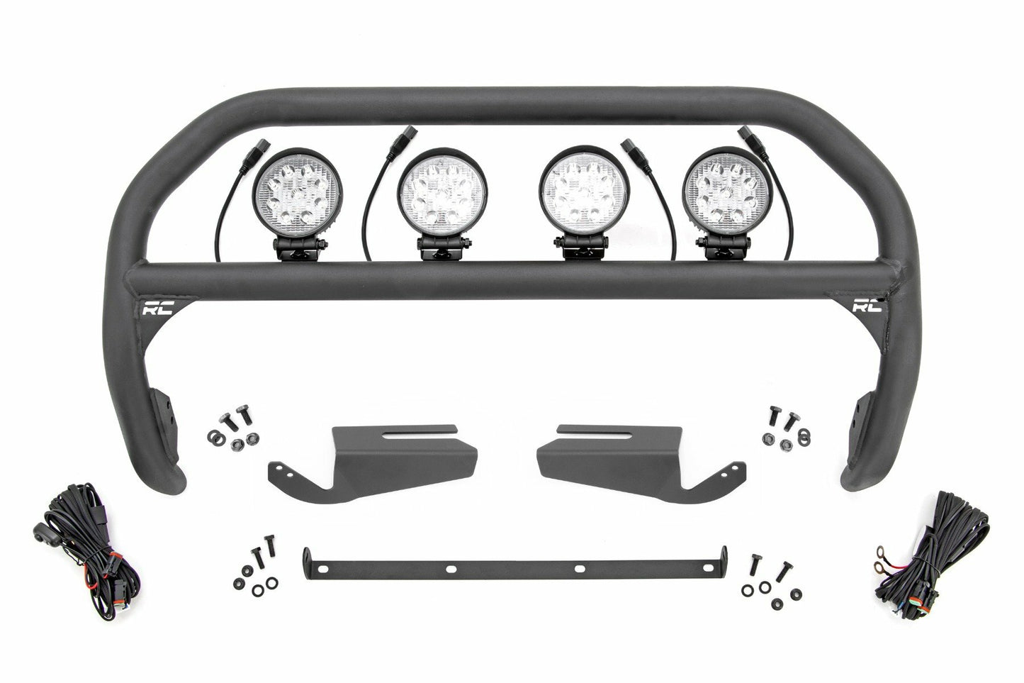 Fits Ford Bronco 4WD (21-24) Nudge Bar 4" Round Led (x4) OE Modular Steel 51104