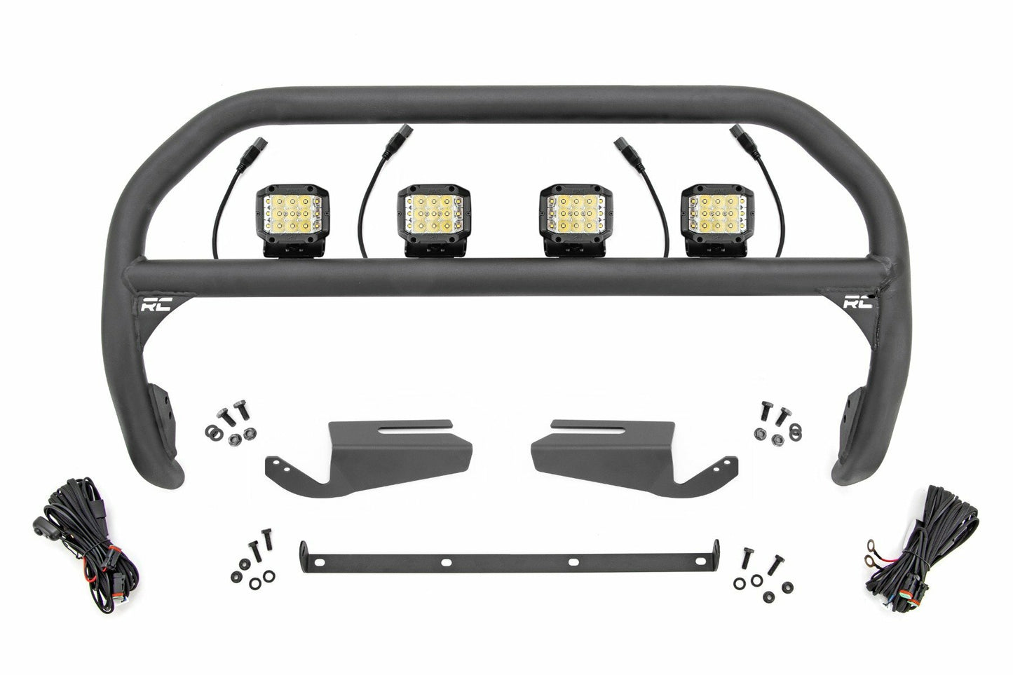 Fits Ford Bronco (21-24) Nudge Bar 3" Wide Angle Led (x4) Oe Modular Steel 51105