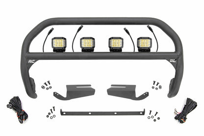 Fits Ford Bronco (21-24) Nudge Bar 3" Wide Angle Led (x4) Oe Modular Steel 51105