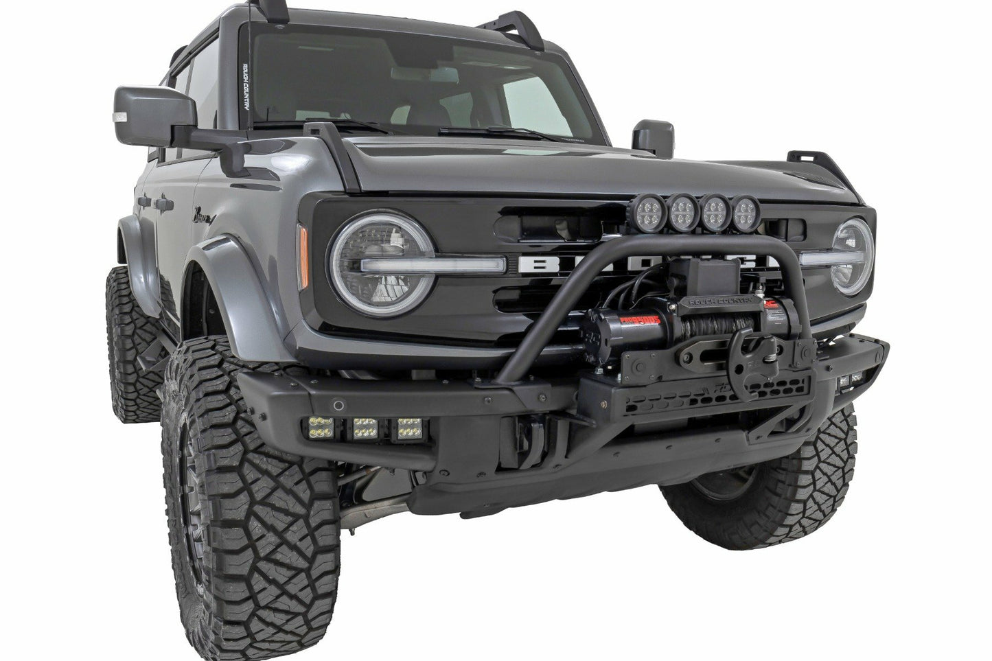 Fits Ford Bronco 4WD (2021-2024) Safari Bar; OE Modular Steel; 51110