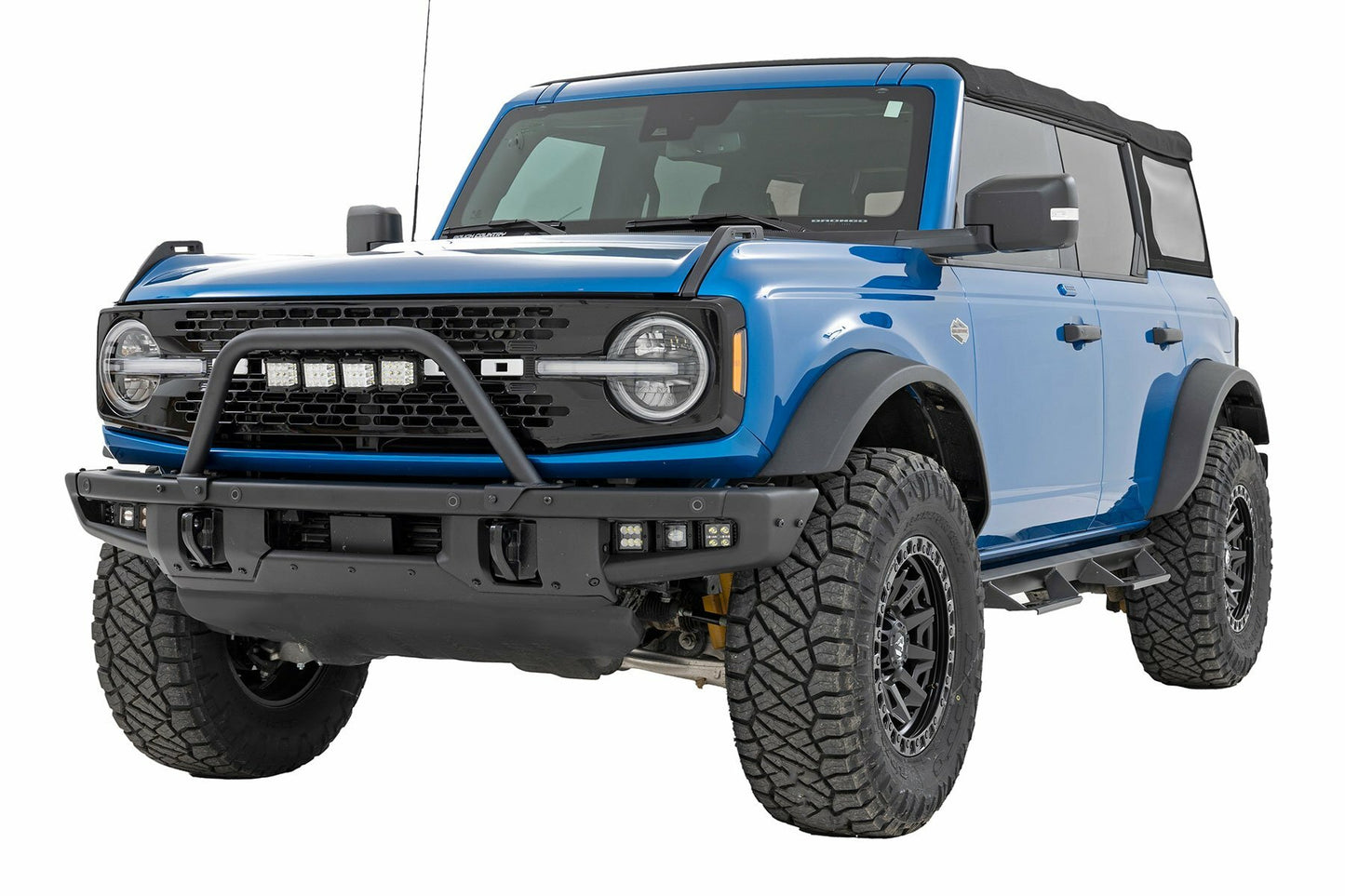 Fits Ford Bronco (21-24) Safari Bar; 3" OSRAM (Quad); Wide; Steel; 51115
