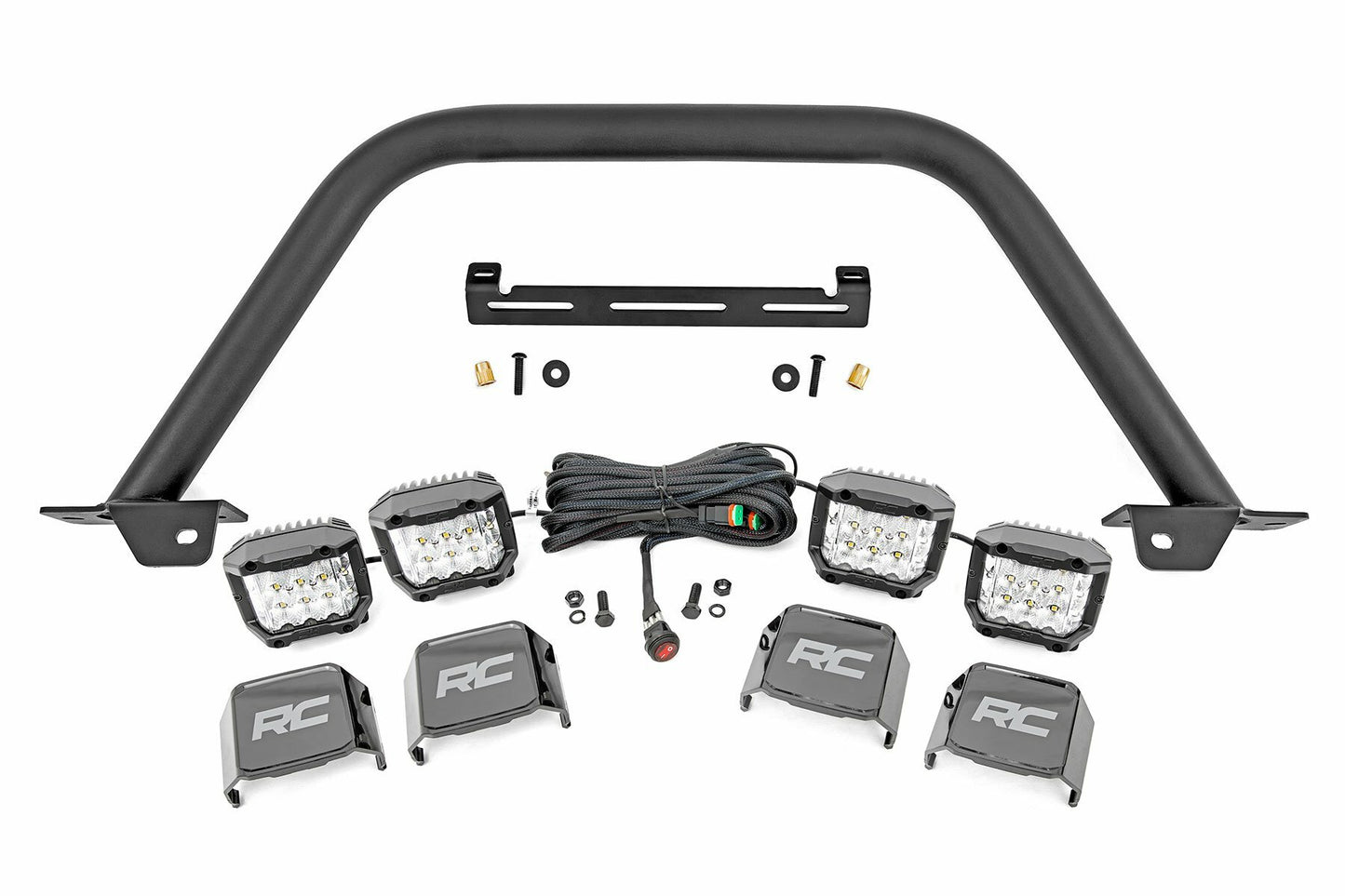 Fits Ford Bronco (21-24) Safari Bar; 3" OSRAM (Quad); Wide; Steel; 51115