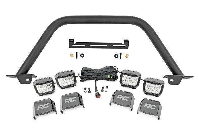 Fits Ford Bronco (21-24) Safari Bar; 3" OSRAM (Quad); Wide; Steel; 51115