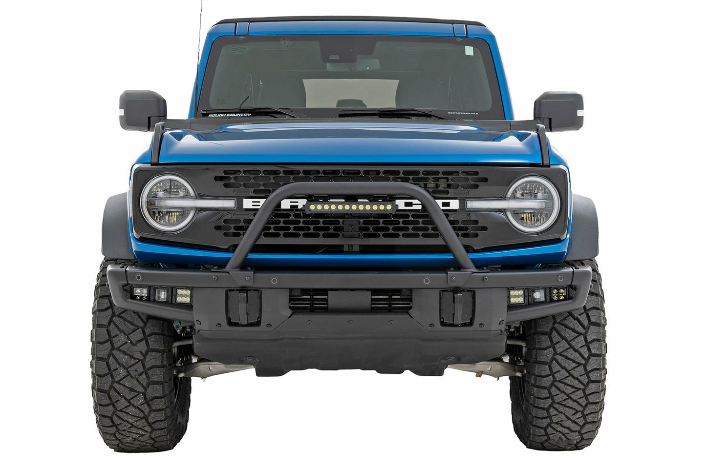 Fits Ford Bronco(21-24) Safari Bar 12" LED Light Bar Black Single Steel 51116