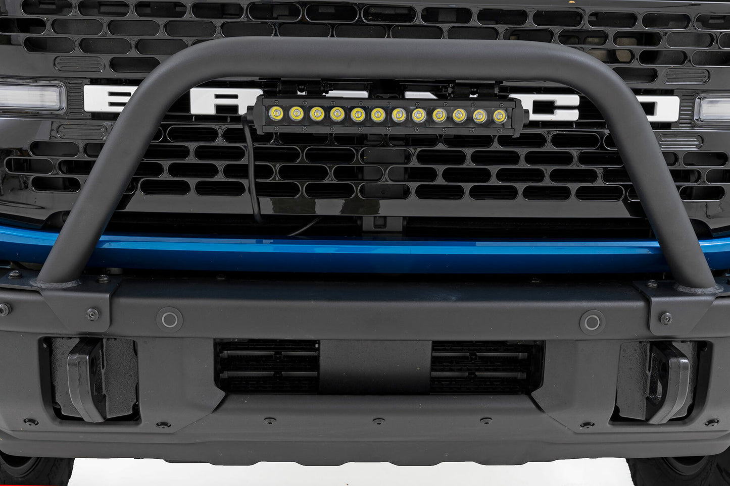 Fits Ford Bronco(21-24) Safari Bar 12" LED Light Bar Black Single Steel 51116