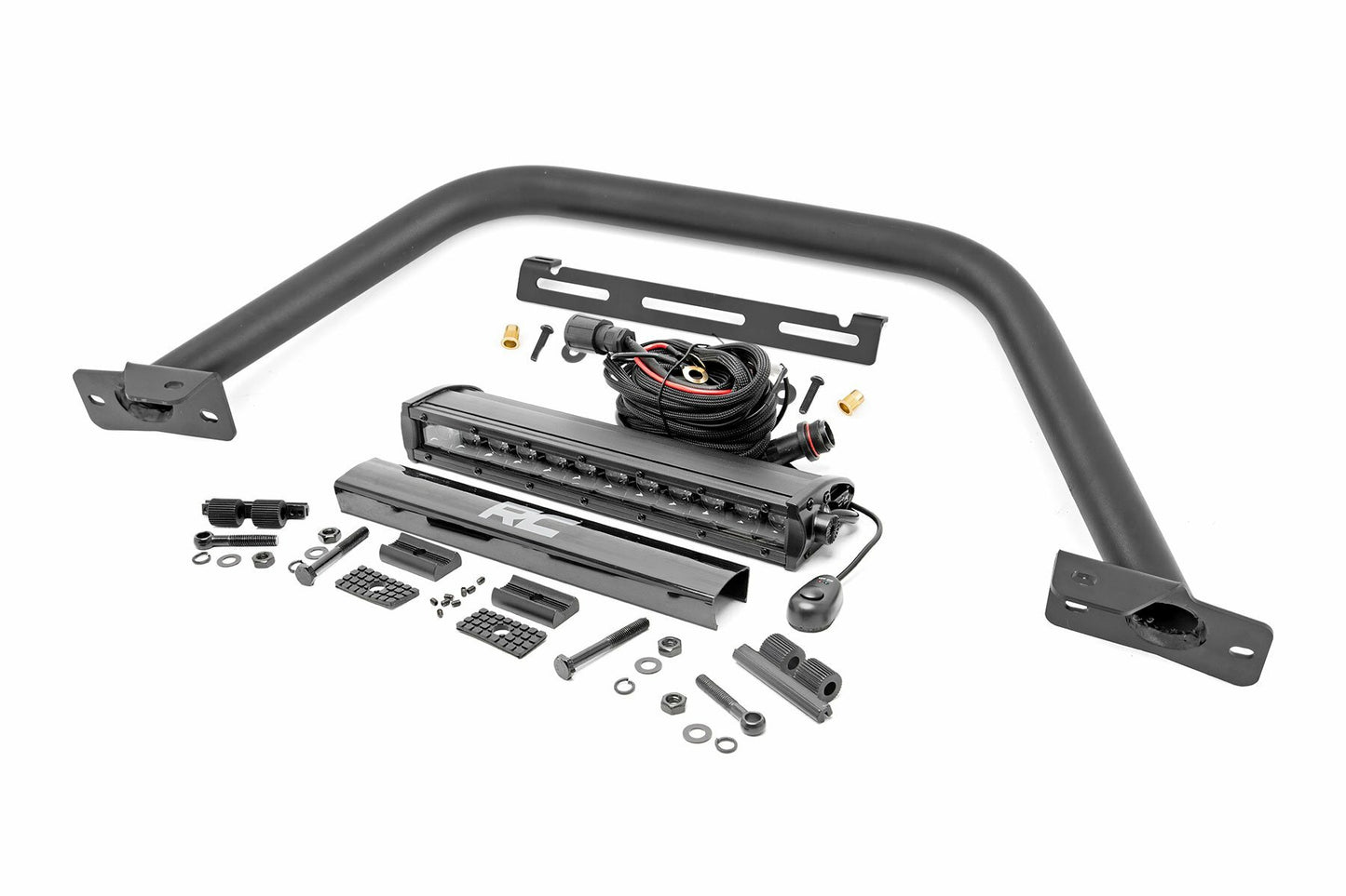 Fits Ford Bronco(21-24) Safari Bar 12" LED Light Bar Black Single Steel 51116