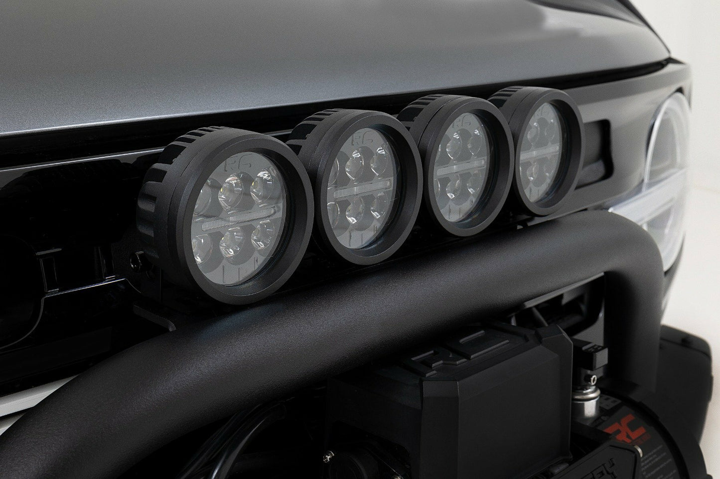 Fits Ford Bronco(21-24) Safari Bar 12" LED Light Bar Black Dual Row Steel 51118