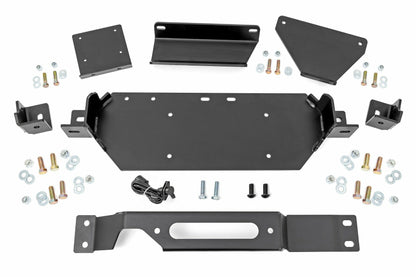 Fits Ford F-250/F-350 Super Duty 2WD/4WD (2020-2022) Hidden Winch Mount; 51119