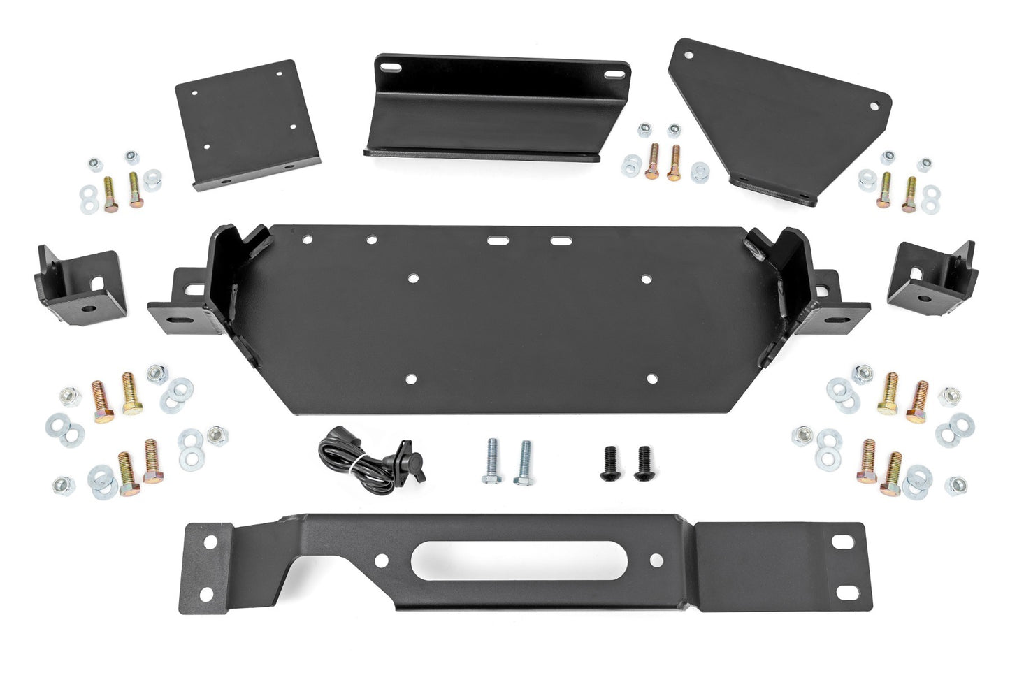 Fits Ford F-250/F-350 SD 2&4WD (20-22) Hidden Winch Mount; PRO12000S; 51127