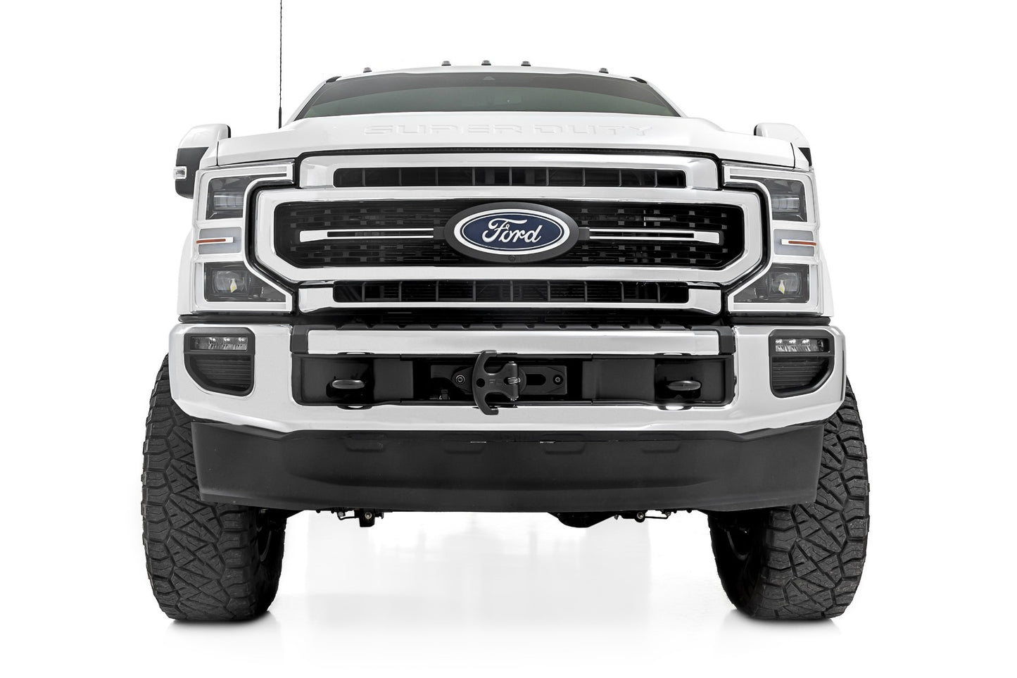 Fits Ford F-250/F-350 SD 2&4WD (20-22) Hidden Winch Mount; PRO12000S; 51127