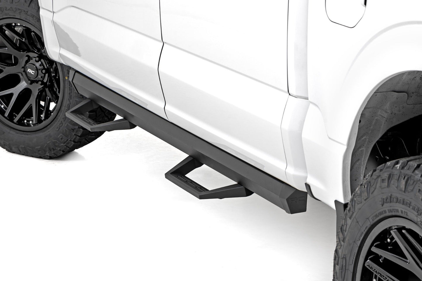 Rough Country SRL2 Adjustable Aluminum Steps - Ford Ranger 2WD/4WD (2019-2025) - 51131