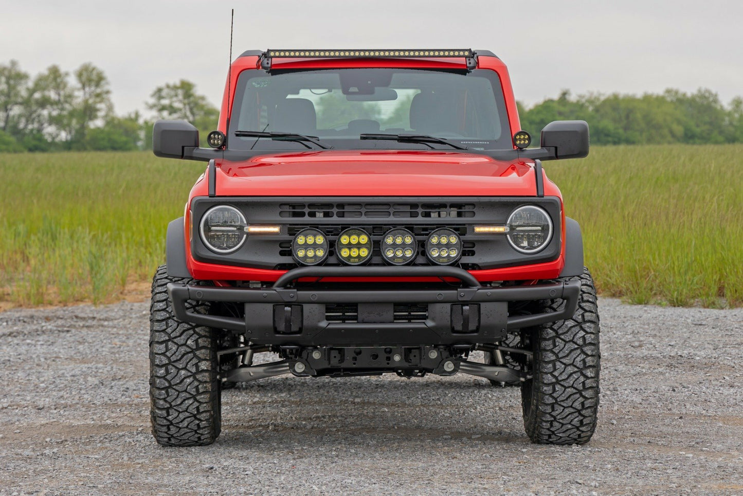 Fits Ford Bronco 4WD (2021-2024) Light Bar Mount; OE Modular Steel; 51135