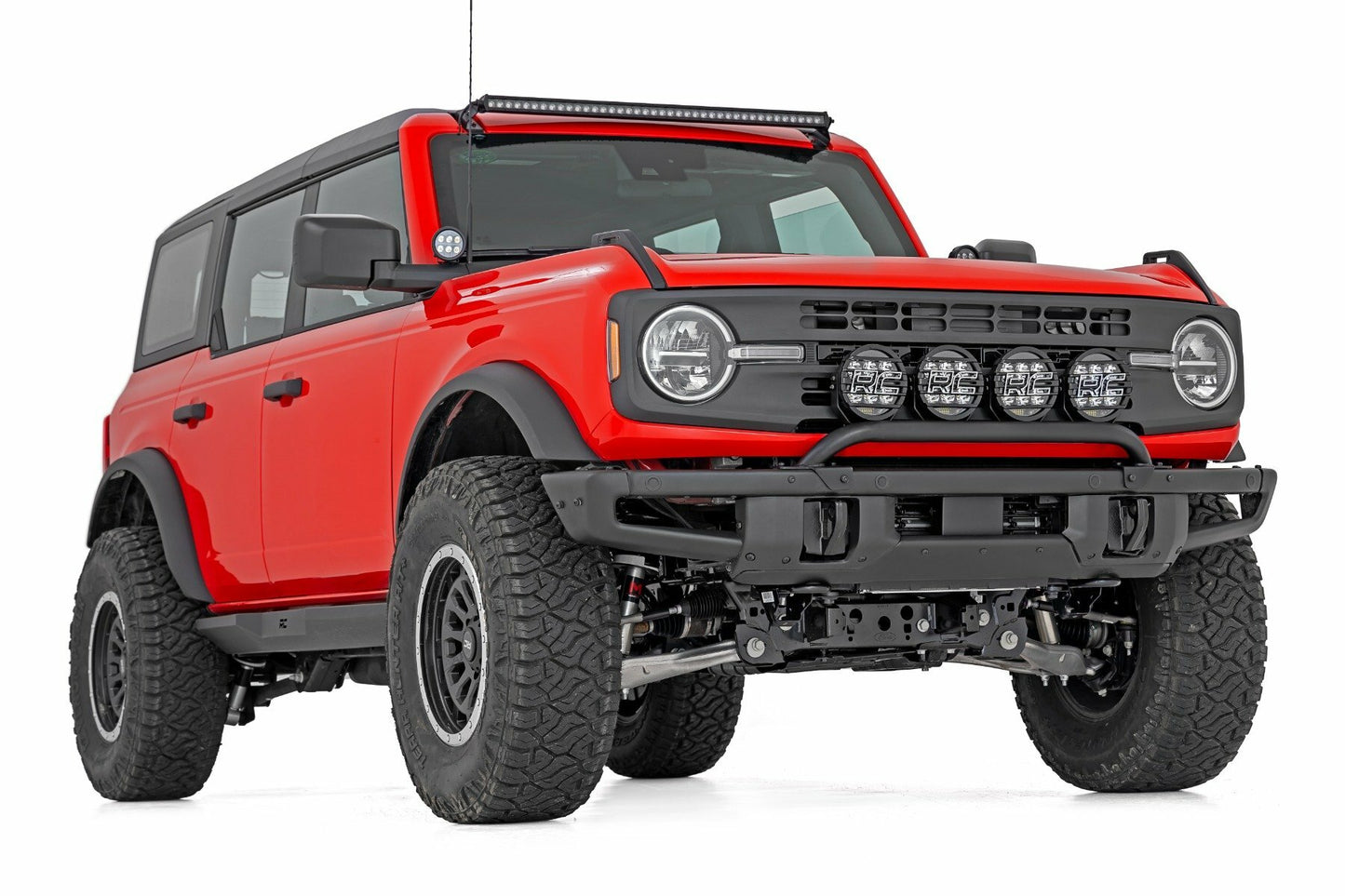 Fits Ford Bronco(21-24) Light Bar Mount 6.5" Round LED(Quad) Steel 51137