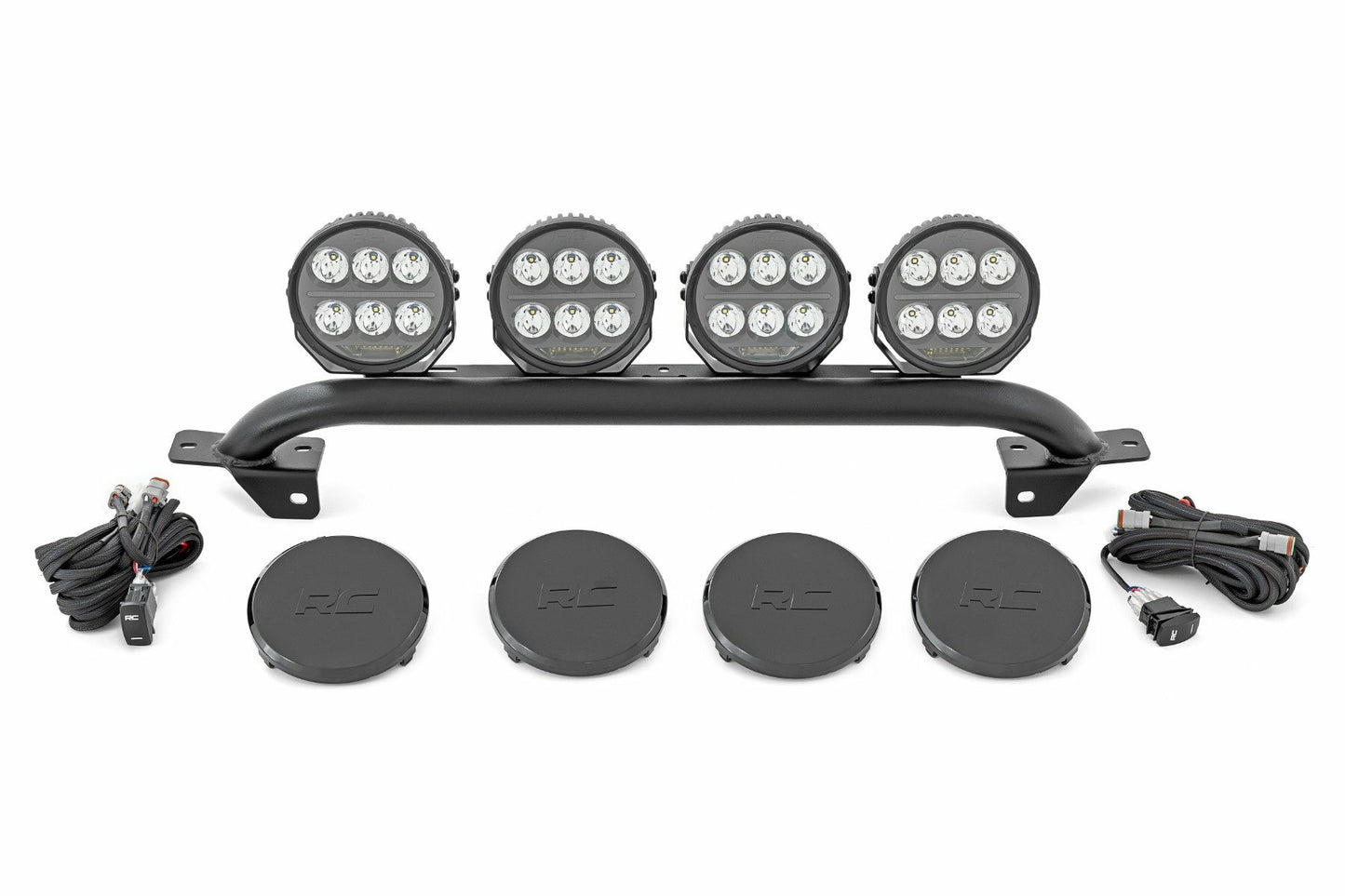 Fits Ford Bronco(21-24) Light Bar Mount 6.5" Round LED(Quad) Steel 51137