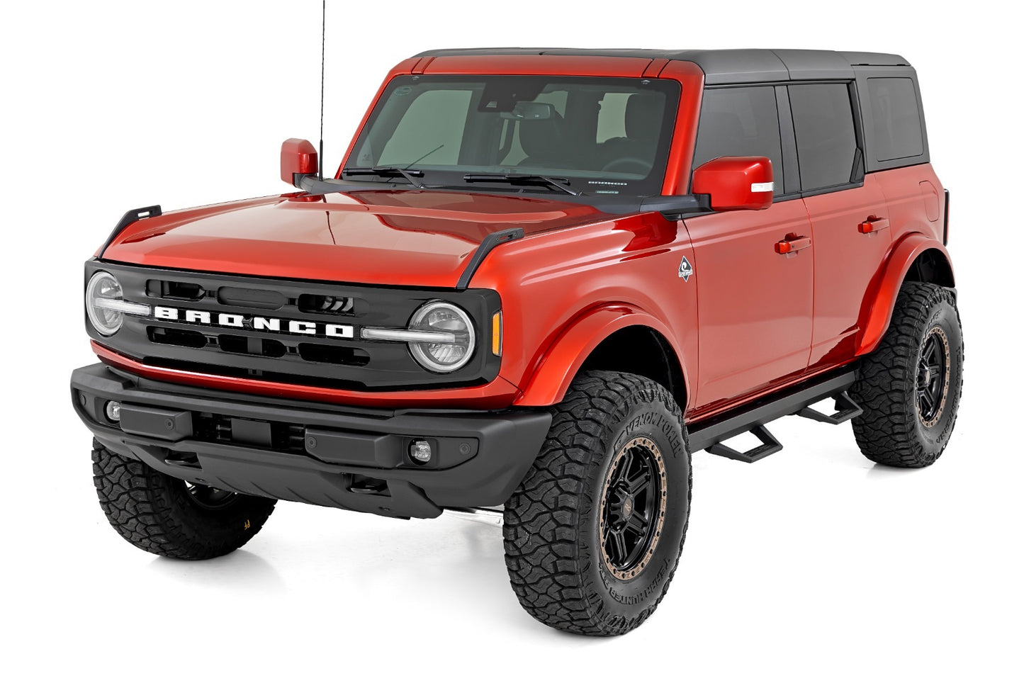 Fits Ford Bronco 4WD (2021-2024) SRL2 Adjustable Aluminum Step; 4-Door; 51143