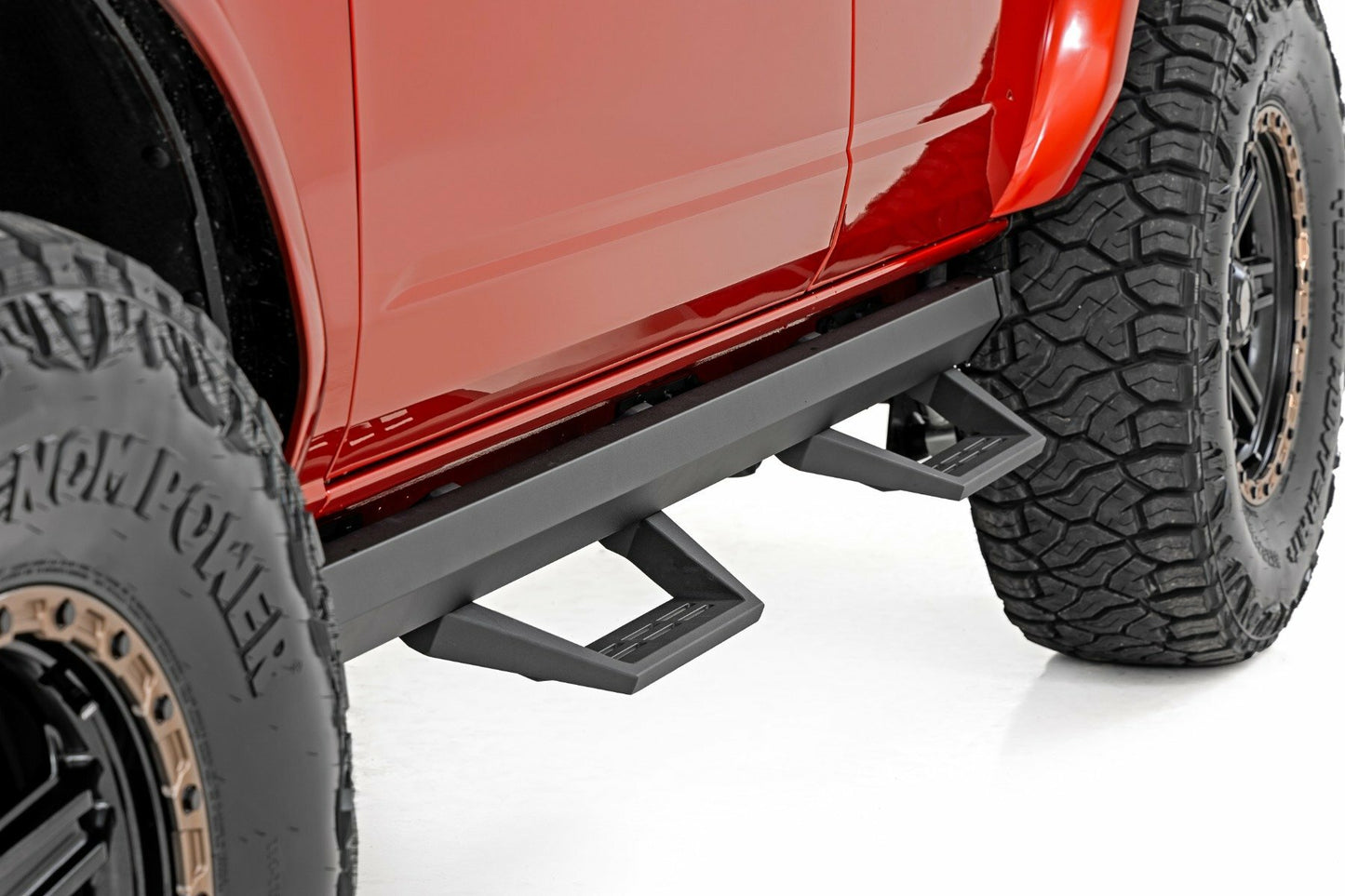Fits Ford Bronco 4WD (2021-2024) SRL2 Adjustable Aluminum Step; 4-Door; 51143