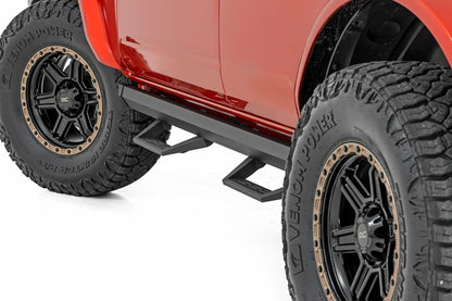 Fits Ford Bronco 4WD (2021-2024) SRL2 Adjustable Aluminum Step; 4-Door; 51143