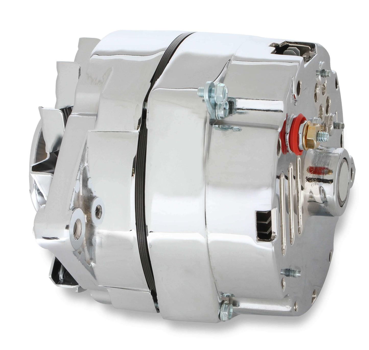 Mr. Gasket Chrome Alternator-Early GM Delco 80 Amp - 5123