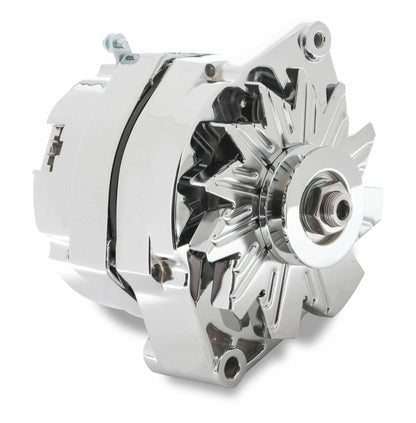 Mr. Gasket Chrome Alternator-Early GM Delco 80 Amp - 5123