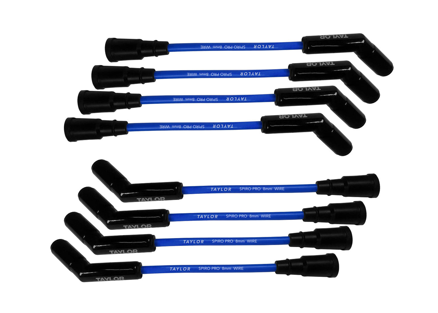 Spark Plug Wire Set Universal Silicone Spiro Pro 8mm 135? 350 ohm/ft 75673-B
