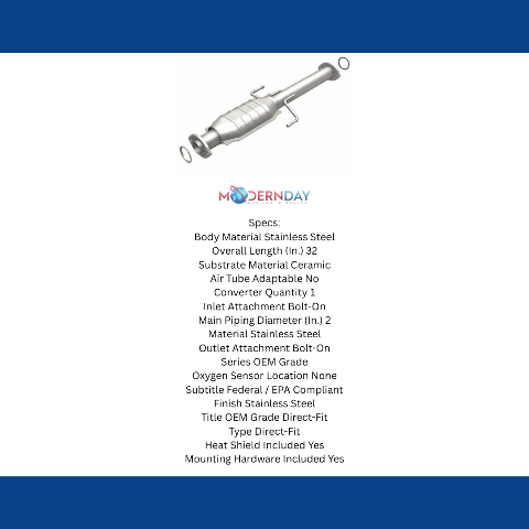 02-04 Tacoma 3.4L Rear Direct-Fit Catalytic Converter 51944 Magnaflow