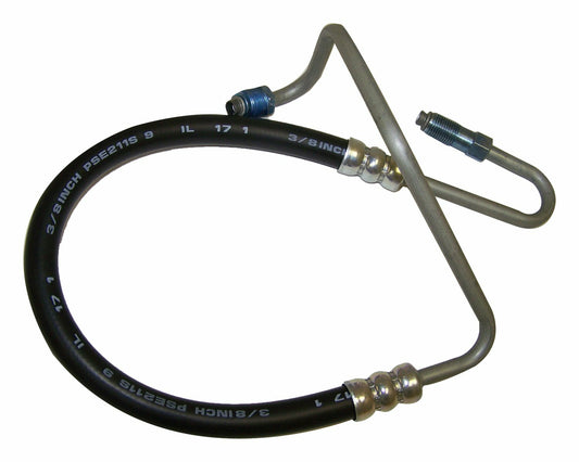 Crown Automotive - Metal Black Power Steering Pressure Hose - 52037644