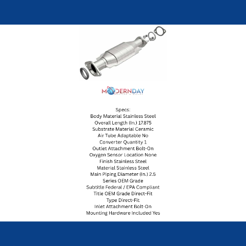 2003-2006 MONTERO 3.8 L Underbody Direct-Fit Catalytic Converter 52174 Magnaflow