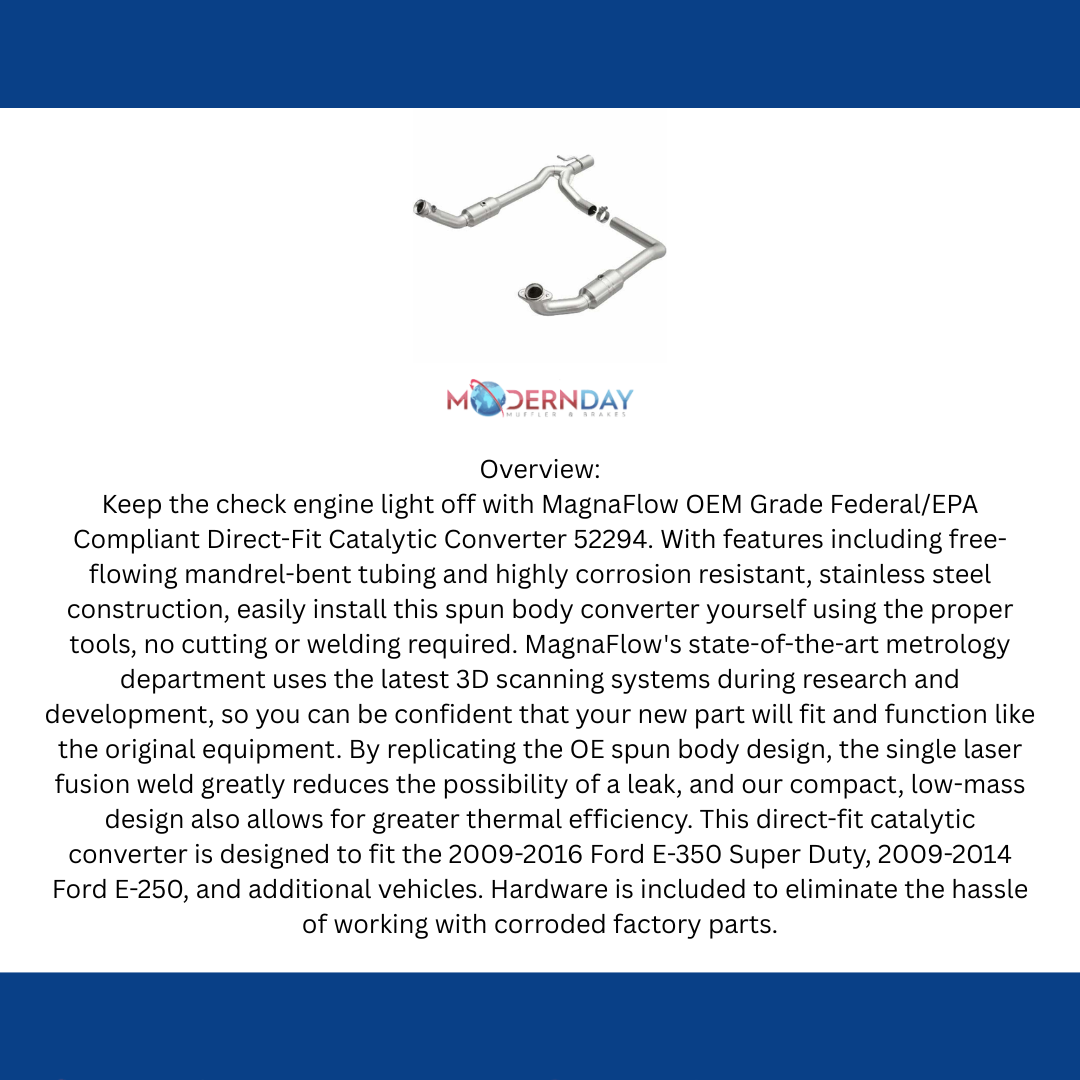 2009-2014 Ford E-150 Catalytic Converter 52294 Magnaflow