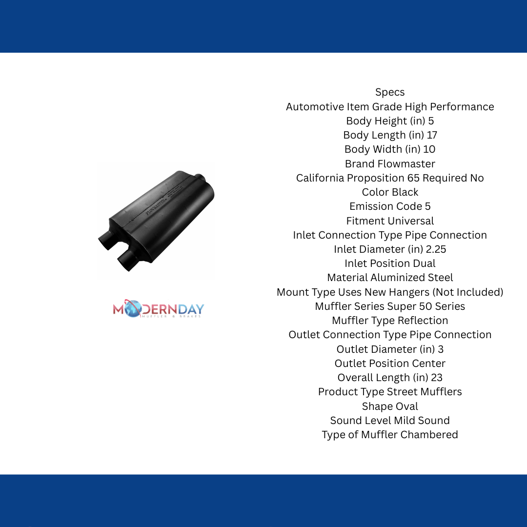 Flowmaster Super 50 Series Chambered Muffler 524553