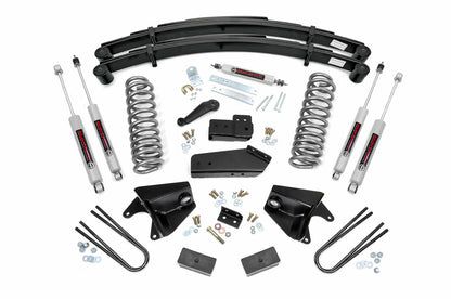 Fits Ford Bronco/F-150 4WD (1980-1996) 6 Inch Lift Kit; RR Springs; 525.2