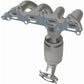 Catalytic Converter with Integrated Exhaust Manifold for HM Grade Federal / EPA Compliant Direct-Fit Manifold Catalytic