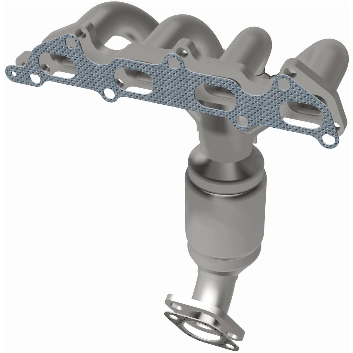 Catalytic Converter with Integrated Exhaust Manifold for HM Grade Federal / EPA Compliant Direct-Fit Manifold Catalytic