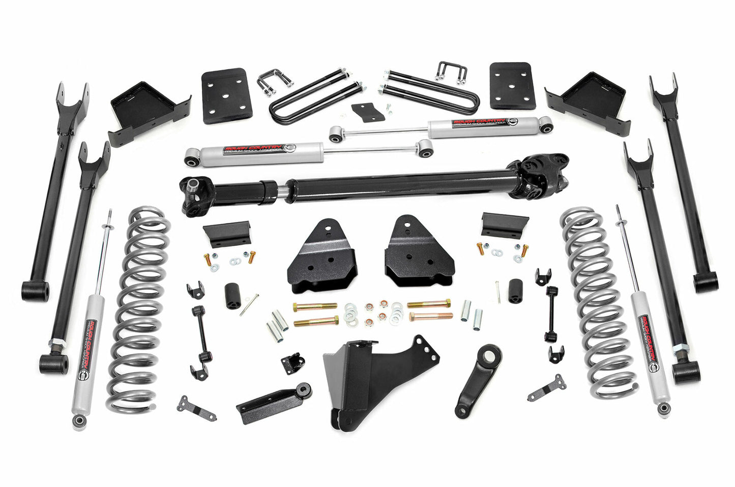 Fits Ford F-250/F-350 SD (17-22) 6" Lift Kit; 4-Link; No OVLD; D/S; 52621