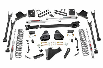Fits Ford F-250/F-350 SD (17-22) 6" Lift Kit; 4-Link; No OVLD; D/S; 52621