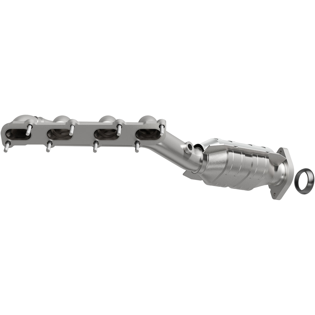 Catalytic Converter with Integrated Exhaust Manifold for HM Grade Federal / EPA Compliant Direct-Fit Manifold Catalytic
