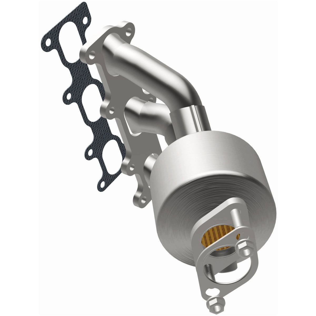 Catalytic Converter with Integrated Exhaust Manifold for HM Grade Federal / EPA Compliant Direct-Fit Manifold Catalytic