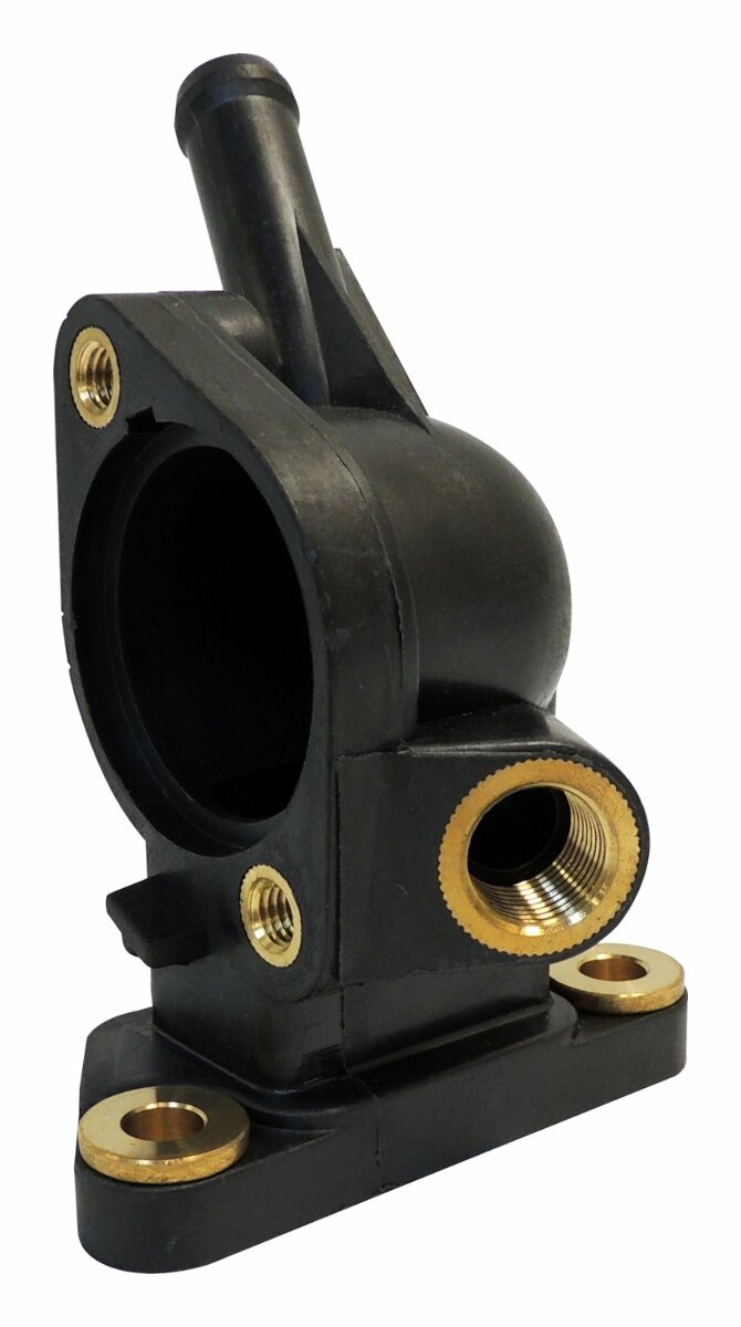 Crown Automotive - Metal Black Thermostat Housing - 53010553AB