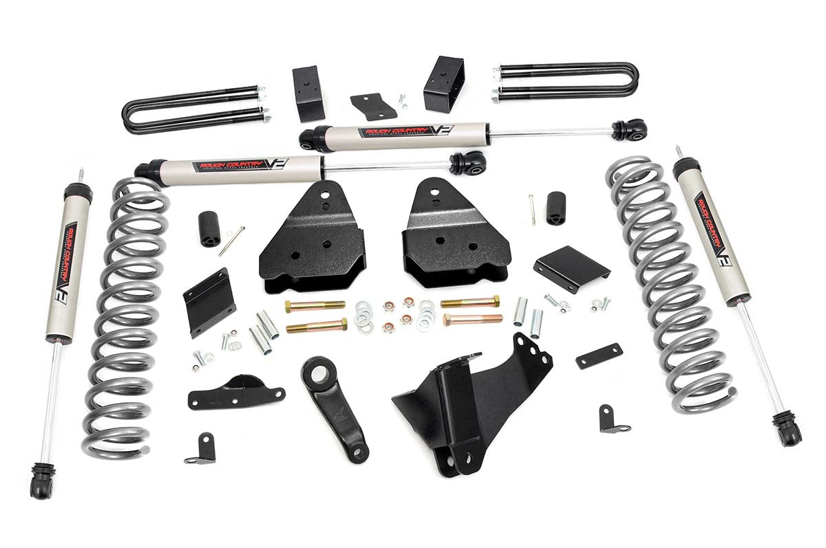 Fits Ford F-250 Super Duty 4WD (2011-2014) 4.5 Inch Lift Kit; No OVLD; V2; 53070