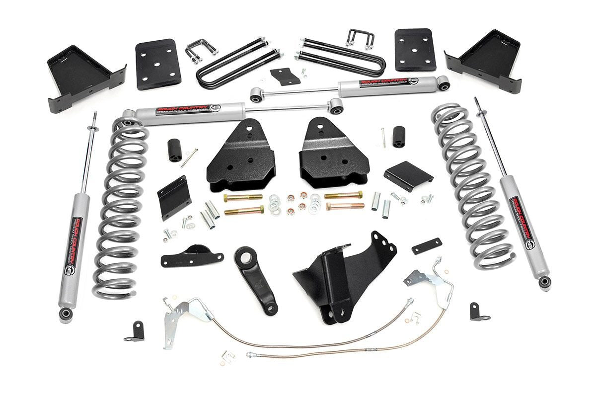 Fits Ford F-250 SD 4WD (2011-2014) 6" Lift Kit; Diesel; No OVLD; 531.2