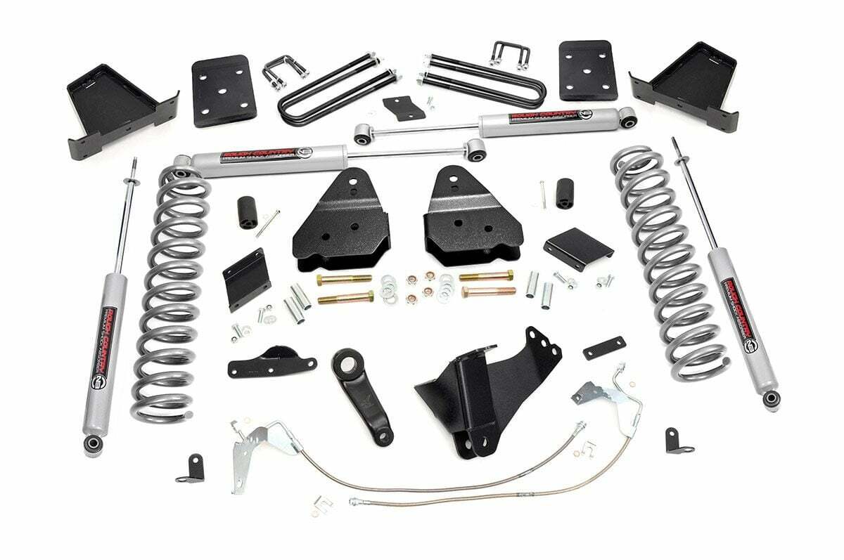 Fits Ford F-250 SD 4WD (2011-2014) 6" Lift Kit; Diesel; No OVLD; 531.2