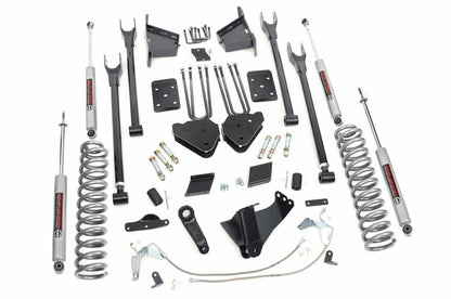 Fits Ford F-250 SD 4WD (2011-2014) 6" Lift Kit; 4-Link; No OVLD; 532.2