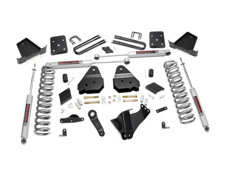 Fits Ford F-250 Super Duty 4WD (2015-2016) 4.5 Inch Lift Kit; No OVLD; 534.2