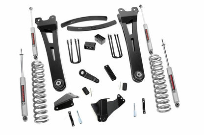 Fits Ford F-250/F-350 SD 4WD (05-07) 6" Lift Kit; Gas; Radius Arm; 537.2